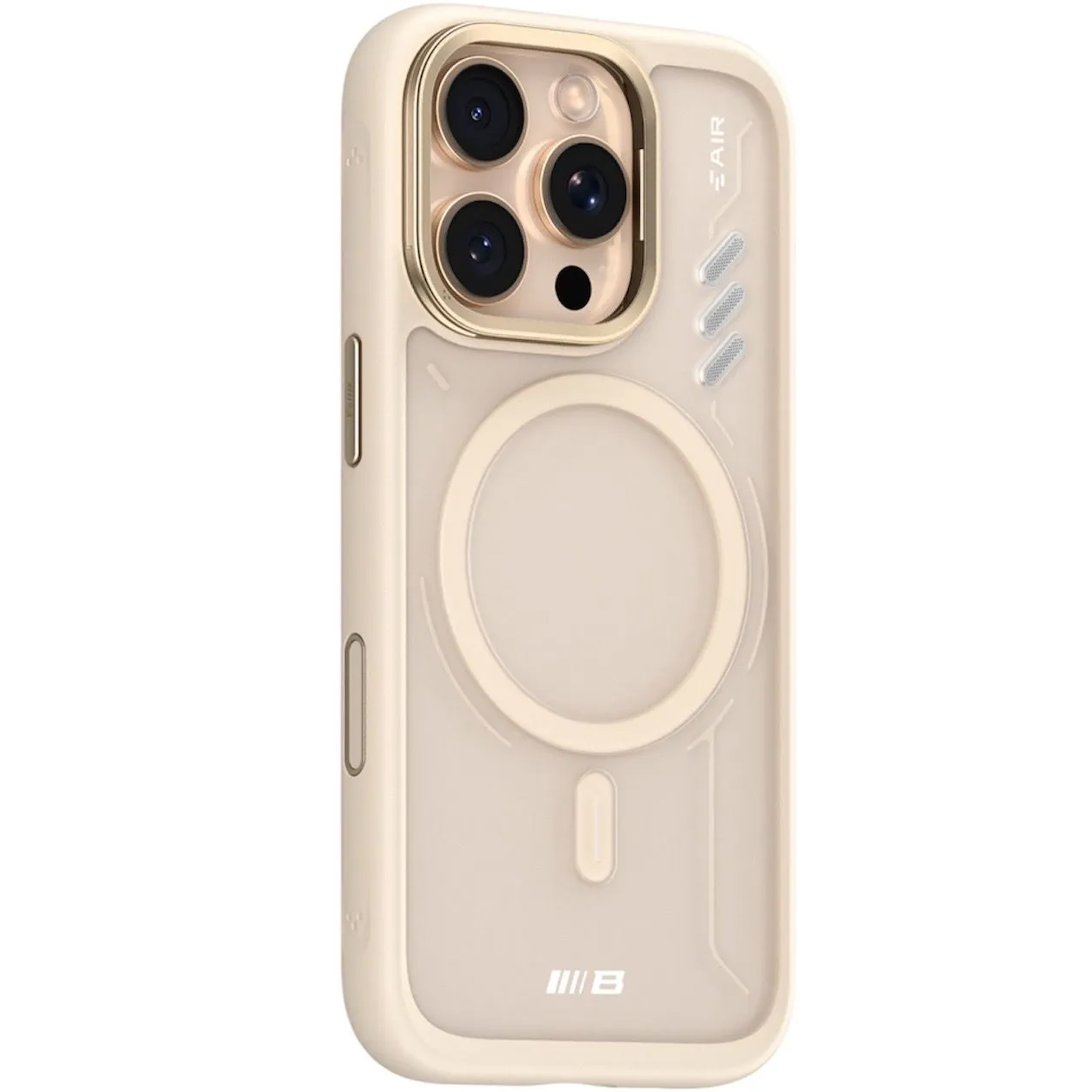 TPU+PC чехол Blueo Frosted Heat Dissipation Stand with MagSafe для Apple iPhone 16 Pro (6.3"), Золотой / Gold, TPU+PC, купить оптом с доставкой