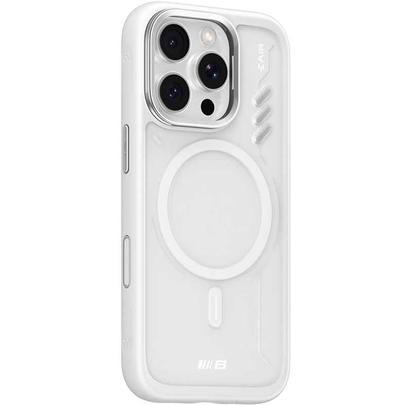 TPU+PC чехол Blueo Frosted Heat Dissipation Stand with MagSafe для Apple iPhone 16 Pro Max (6.9"), Белый / White, TPU+PC, купить оптом с доставкой