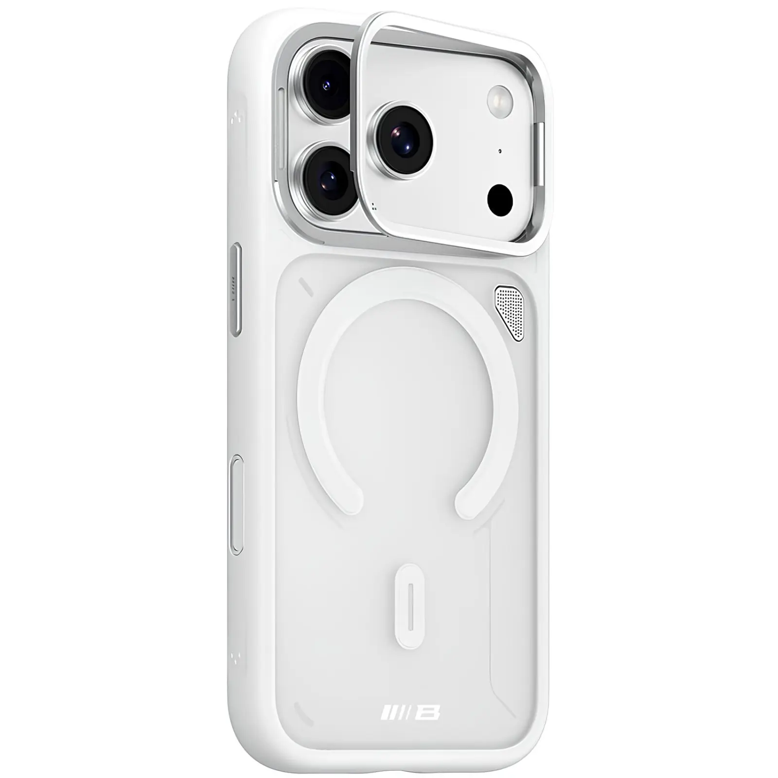TPU+PC чехол Blueo Frosted Heat Dissipation Stand with MagSafe для Apple iPhone 17 Pro (6.3"), Белый / White, TPU+PC, купить оптом с доставкой