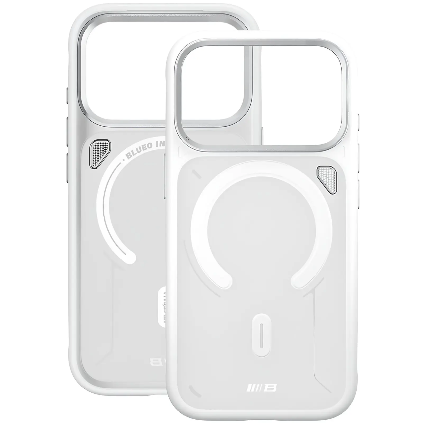 TPU+PC чехол Blueo Frosted Heat Dissipation Stand with MagSafe для Apple iPhone 17 Pro (6.3"), Белый / White 2, TPU+PC, купить оптом с доставкой