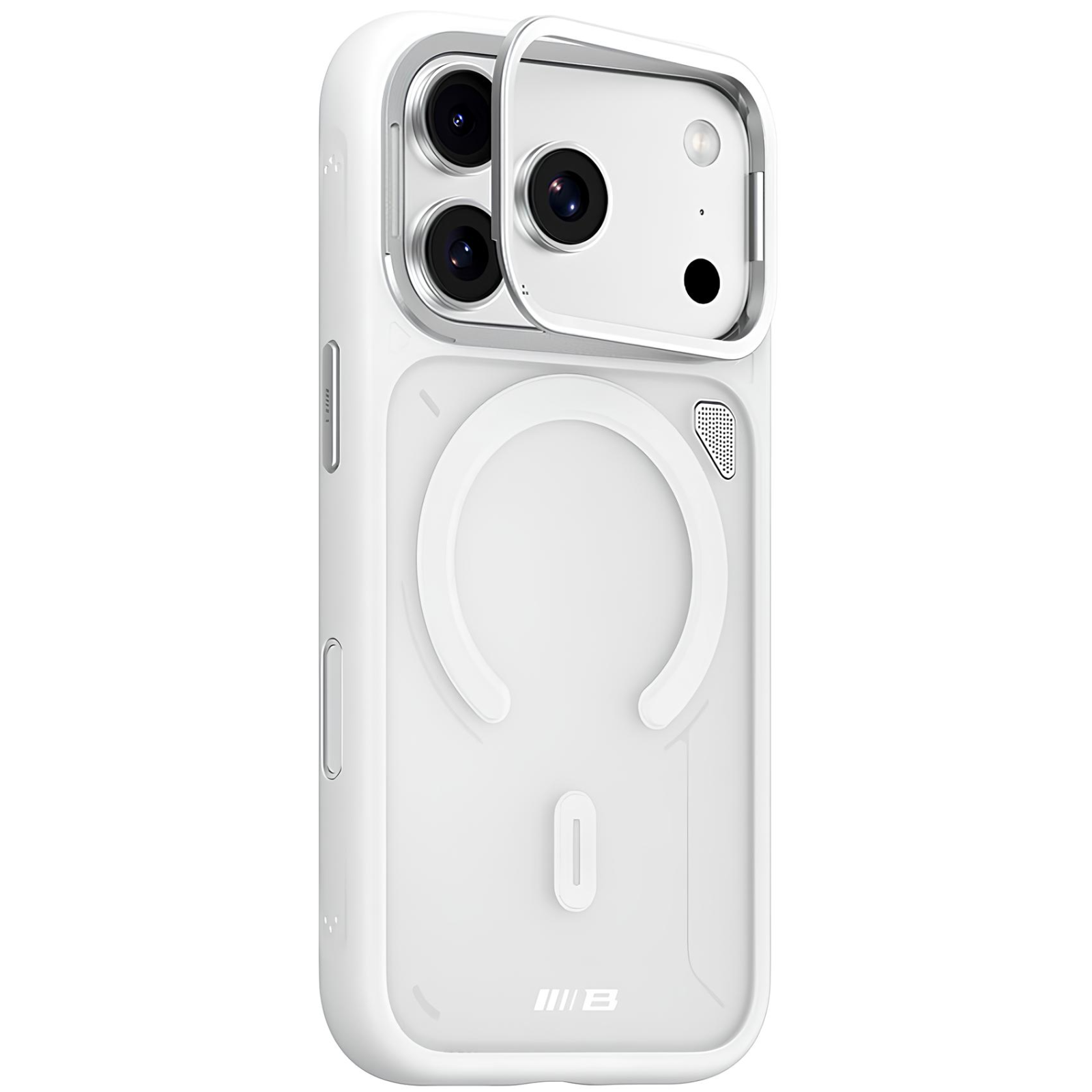 Уцінка TPU+PC чохол Blueo Frosted Heat Dissipation Stand with MagSafe для Apple iPhone 17 Pro Max, Пошкоджена упаковка / Білий / White, TPU+PC, купити оптом з доставкою