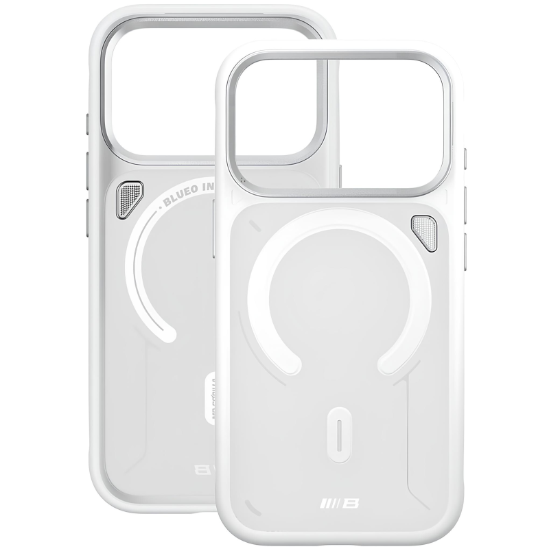 Уцінка TPU+PC чохол Blueo Frosted Heat Dissipation Stand with MagSafe для Apple iPhone 17 Pro Max, Пошкоджена упаковка / Білий / White 2, TPU+PC, купити оптом з доставкою