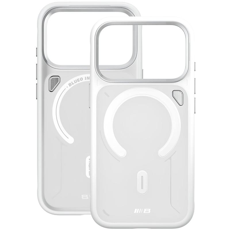 TPU+PC чехол Blueo Frosted Heat Dissipation Stand with MagSafe для Apple iPhone 17 Pro Max (6.9) на картинке №3