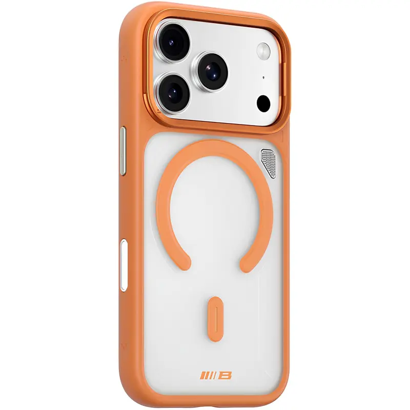 TPU+PC чехол Blueo Frosted Heat Dissipation Stand with MagSafe для Apple iPhone 17 Pro Max (6.9"), Оранжевый / Orange, TPU+PC, купить оптом с доставкой