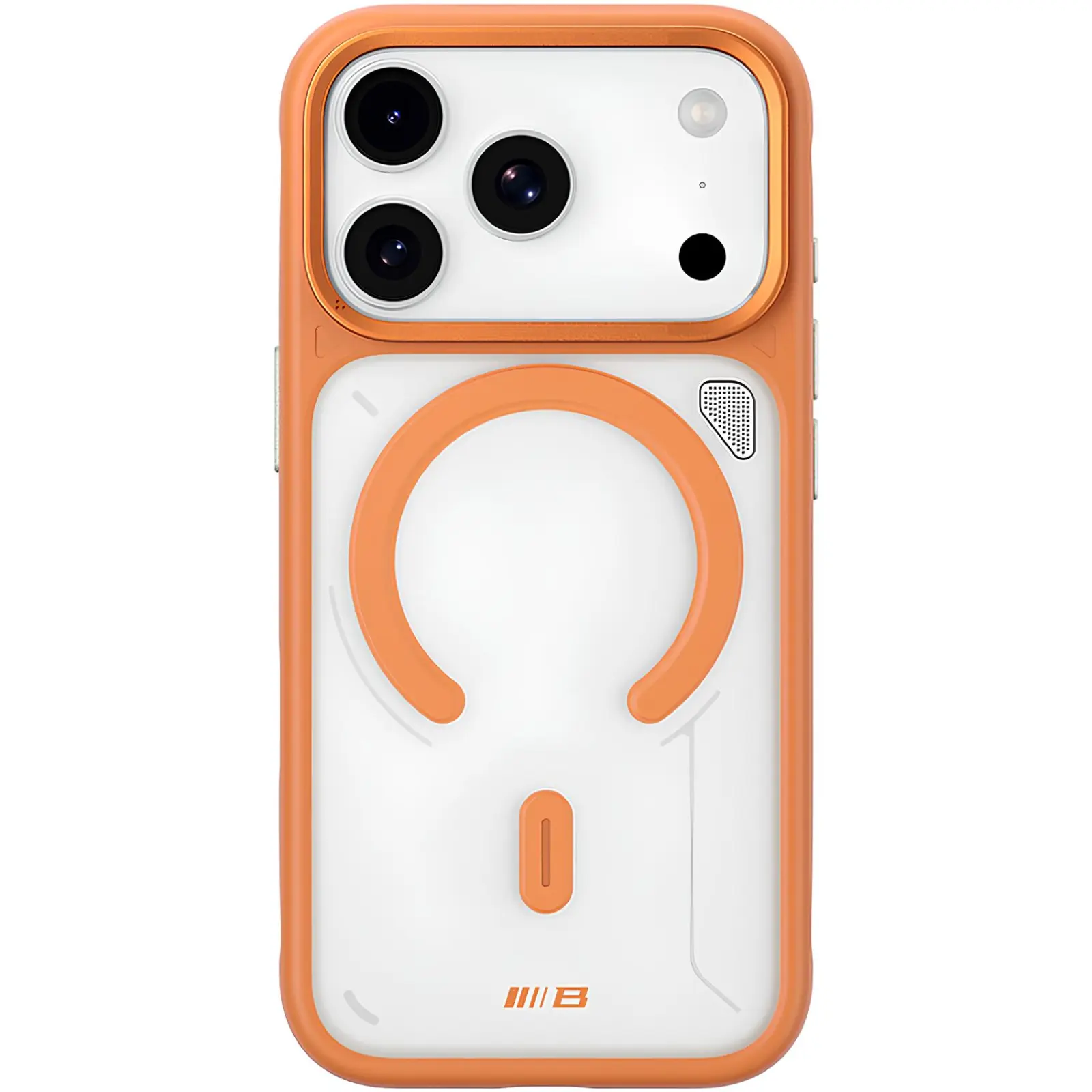 TPU+PC чехол Blueo Frosted Heat Dissipation Stand with MagSafe для Apple iPhone 17 Pro Max (6.9"), Оранжевый / Orange 1, TPU+PC, купить оптом с доставкой