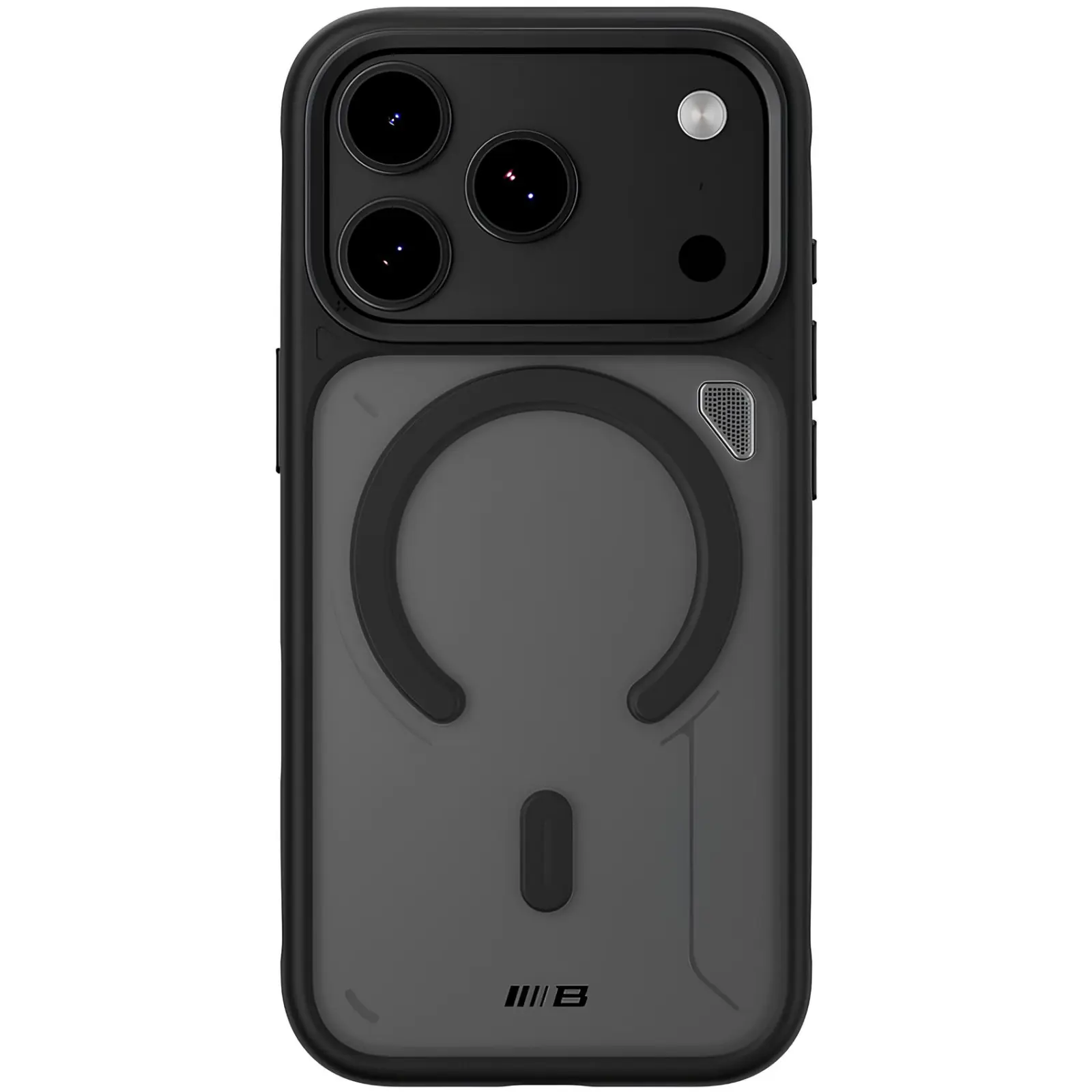 TPU+PC чехол Blueo Frosted Heat Dissipation Stand with MagSafe для Apple iPhone 17 Pro Max (6.9"), Черный 1, TPU+PC, купить оптом с доставкой