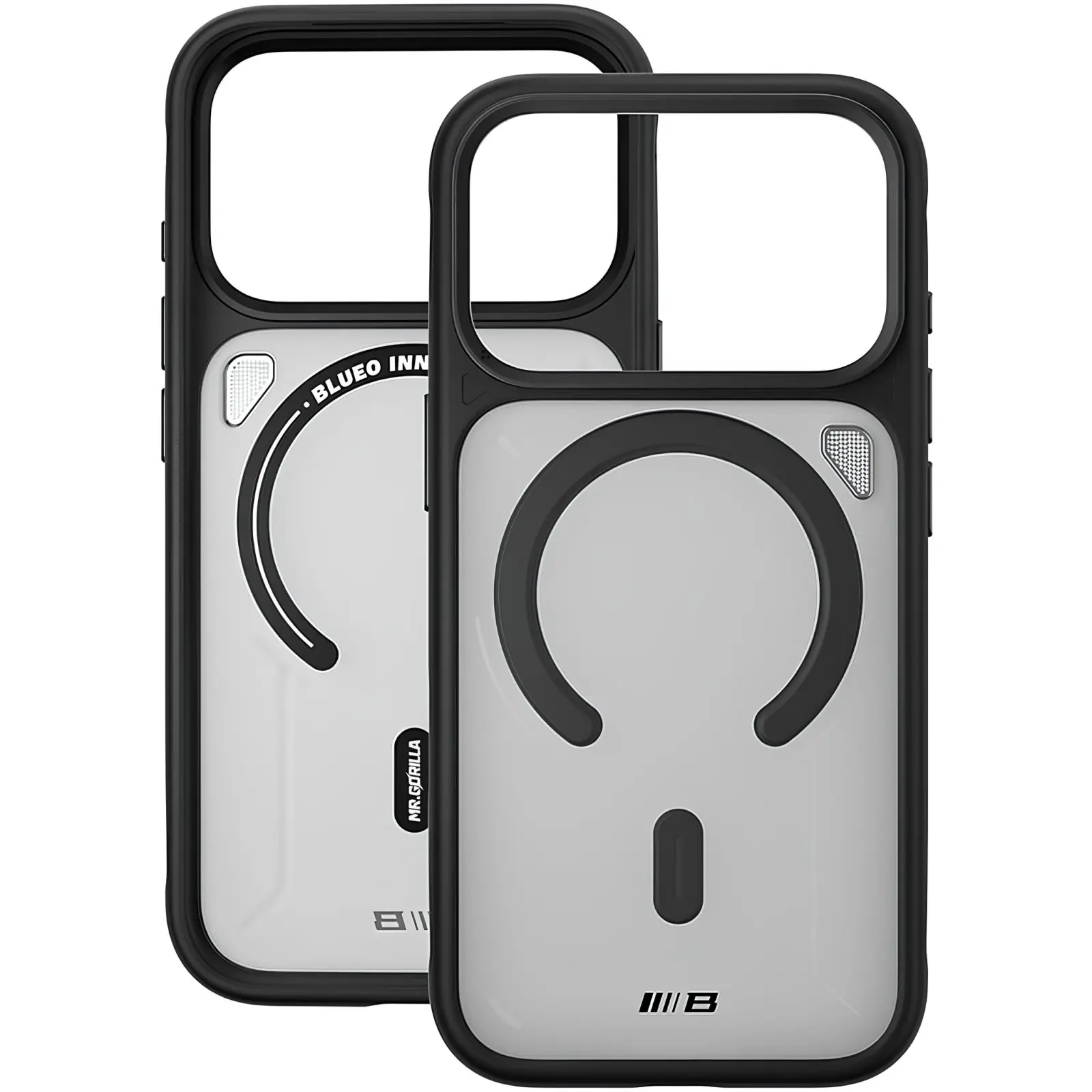 TPU+PC чехол Blueo Frosted Heat Dissipation Stand with MagSafe для Apple iPhone 17 Pro Max (6.9"), Черный 2, TPU+PC, купить оптом с доставкой