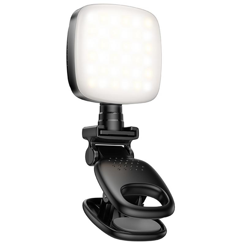 Портативна лампа для селфі Hoco K28 Square Selfie Light 200 mAh на малюнкі №1