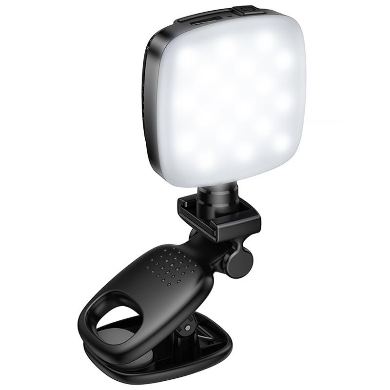 Портативна лампа для селфі Hoco K28 Square Selfie Light 200 mAh на малюнкі №4