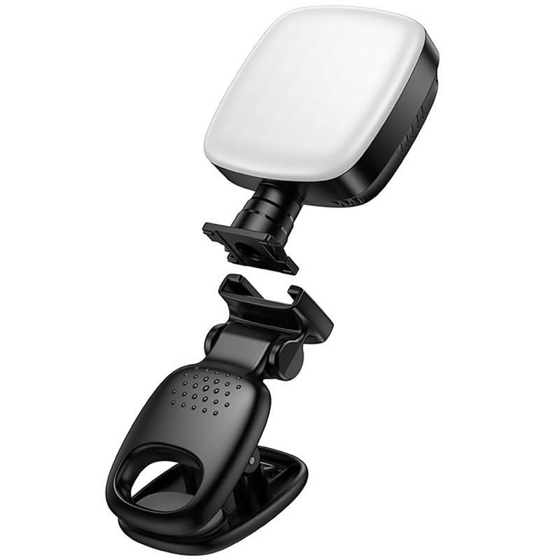 Портативна лампа для селфі Hoco K28 Square Selfie Light 200 mAh на малюнкі №5