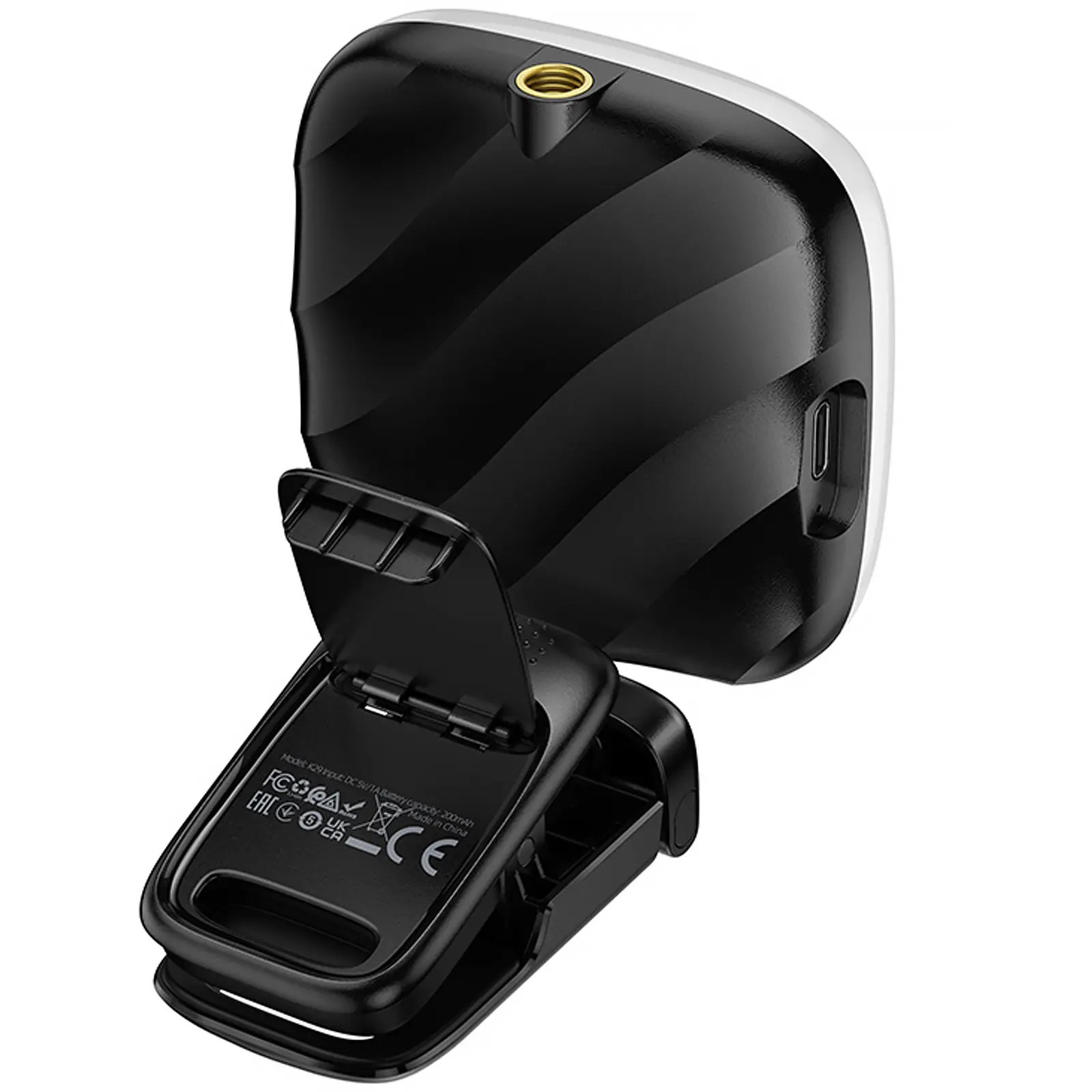 Портативная лампа для селфи Hoco K29 Beauty Selfie Light 300 mAh, Black 2, купить оптом с доставкой