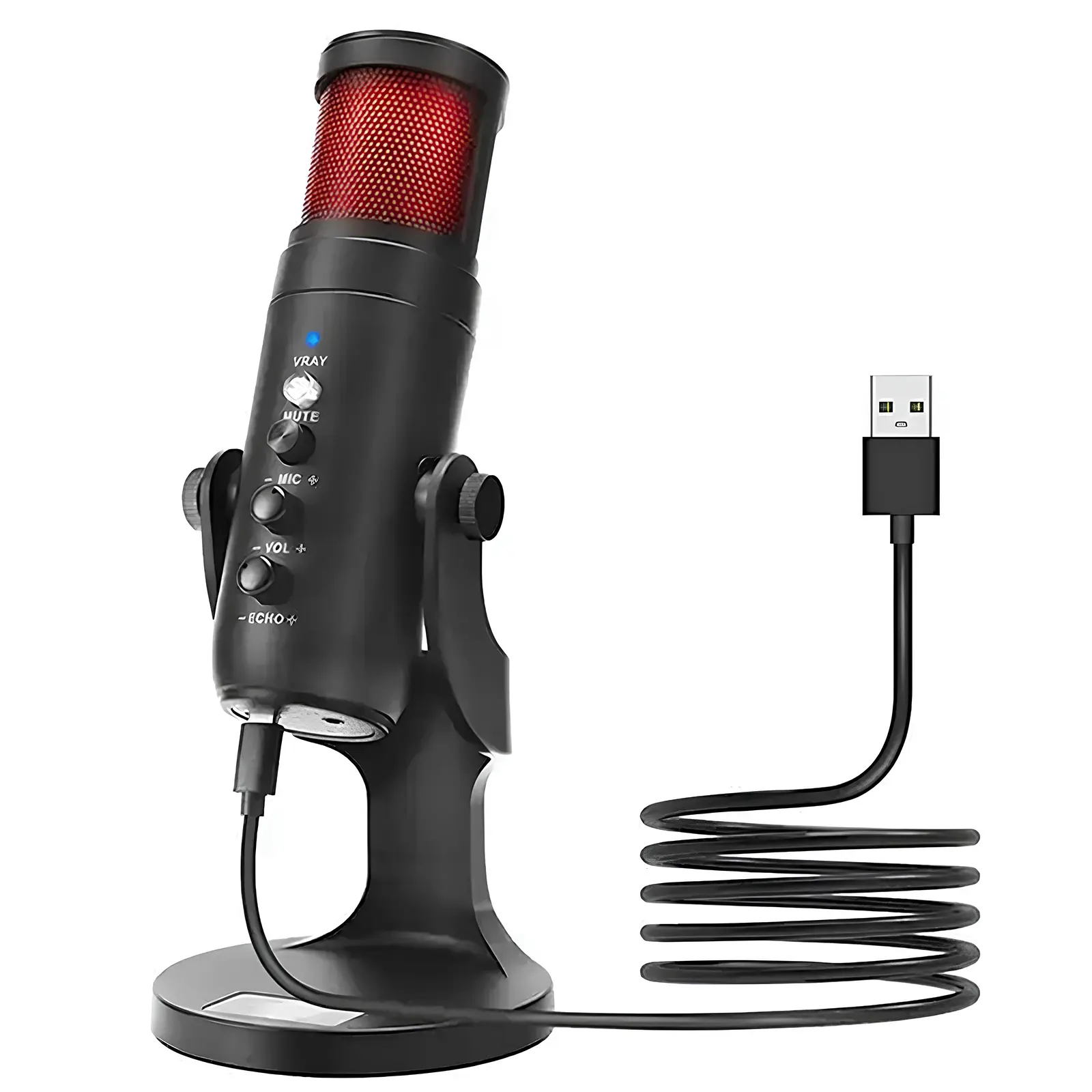 Микрофон конденсаторный для гейминга JMARY MC-PW9, Black, купить оптом с доставкой