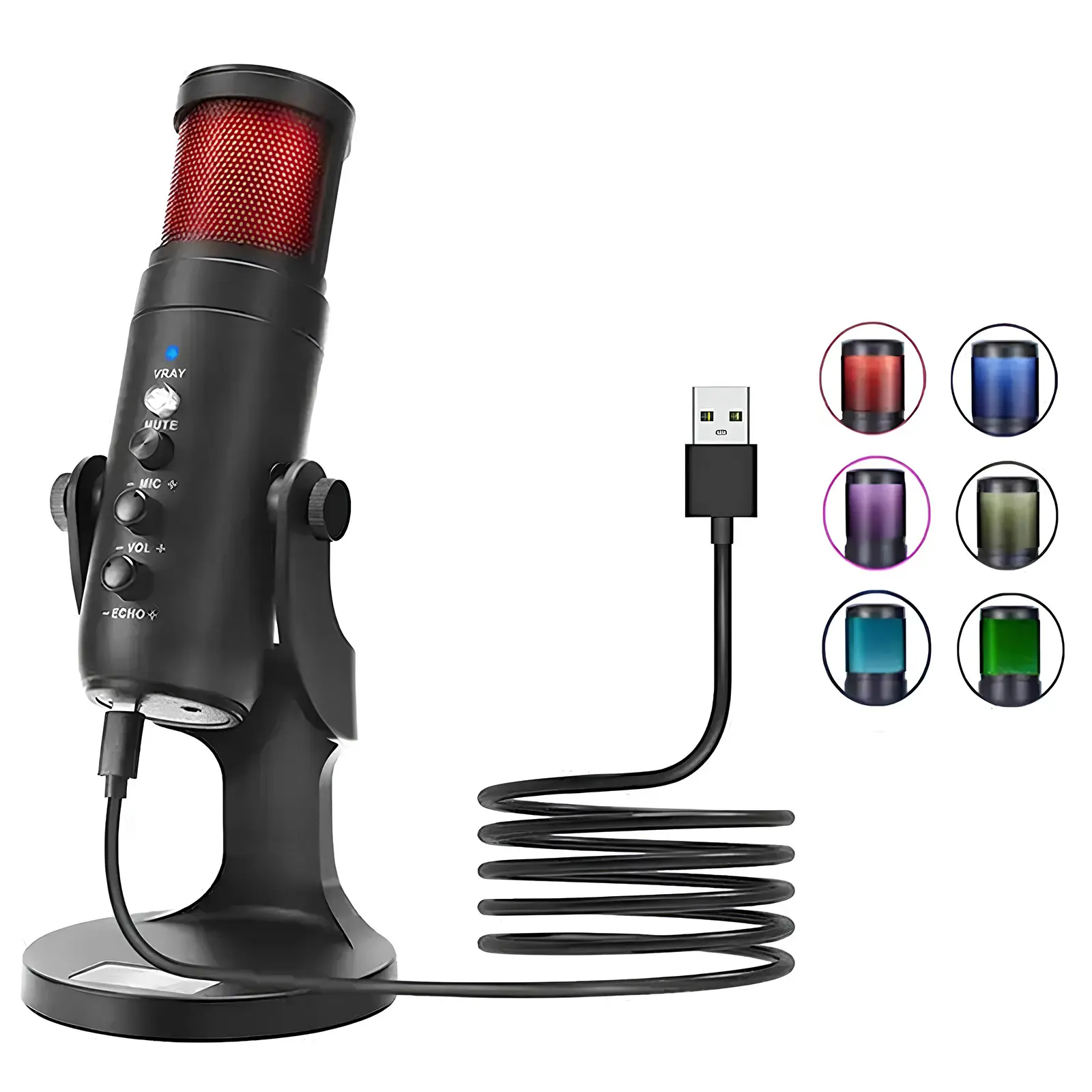 Микрофон конденсаторный для гейминга JMARY MC-PW9, Black 1, купить оптом с доставкой