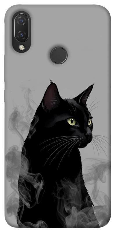 Чехол itsPrint Smoke cat для Huawei P Smart+ (nova 3i), животные, купить оптом с доставкой