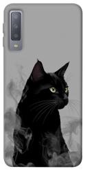 Чехол itsPrint Smoke cat для Samsung A750 Galaxy A7 (2018)