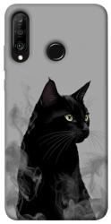Чехол itsPrint Smoke cat для Huawei P30 lite