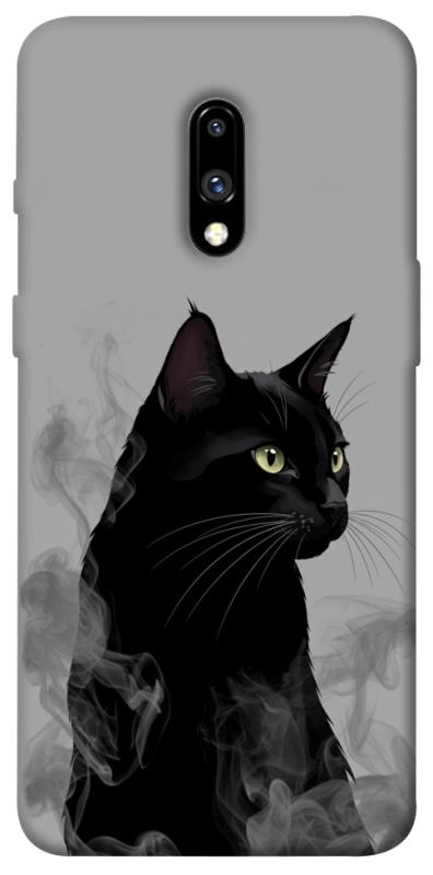 Чехол itsPrint Smoke cat для OnePlus 7, животные, купить оптом с доставкой