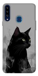 Чехол itsPrint Smoke cat для Samsung Galaxy A20s
