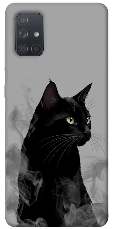 Чехол itsPrint Smoke cat для Samsung Galaxy A71, животные, купить оптом с доставкой