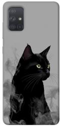 Чехол itsPrint Smoke cat для Samsung Galaxy A71