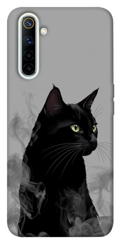 Чехол itsPrint Smoke cat для Realme 6, животные, купить оптом с доставкой