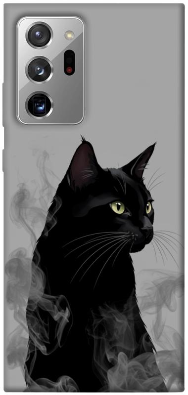 Чехол itsPrint Smoke cat для Samsung Galaxy Note 20 Ultra, животные, купить оптом с доставкой