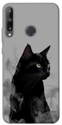 Чехол itsPrint Smoke cat для Huawei P40 Lite E / Y7p (2020)