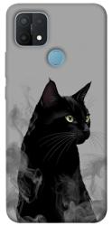 Чехол itsPrint Smoke cat для Oppo A15s / A15