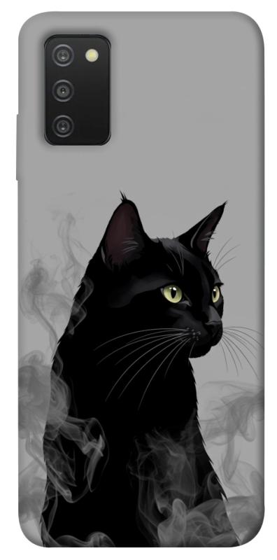 Чехол itsPrint Smoke cat для Samsung Galaxy A03s, животные, купить оптом с доставкой