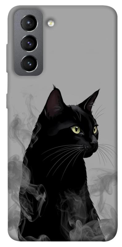 Чехол itsPrint Smoke cat для Samsung Galaxy S21 FE, животные, купить оптом с доставкой