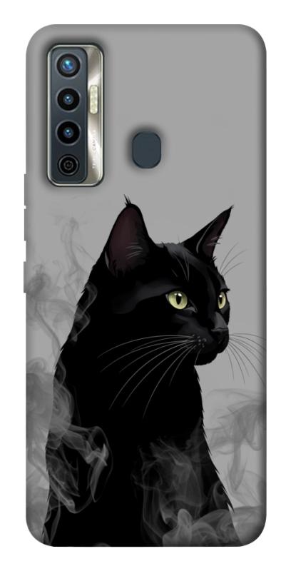 Чехол itsPrint Smoke cat для TECNO Camon 17 Pro, животные, купить оптом с доставкой