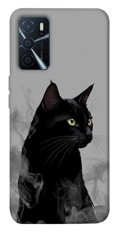 Чехол itsPrint Smoke cat для Oppo A16s / A16, животные, купить оптом с доставкой