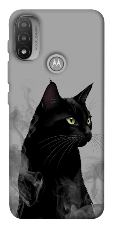 Чехол itsPrint Smoke cat для Motorola Moto E20, животные, купить оптом с доставкой