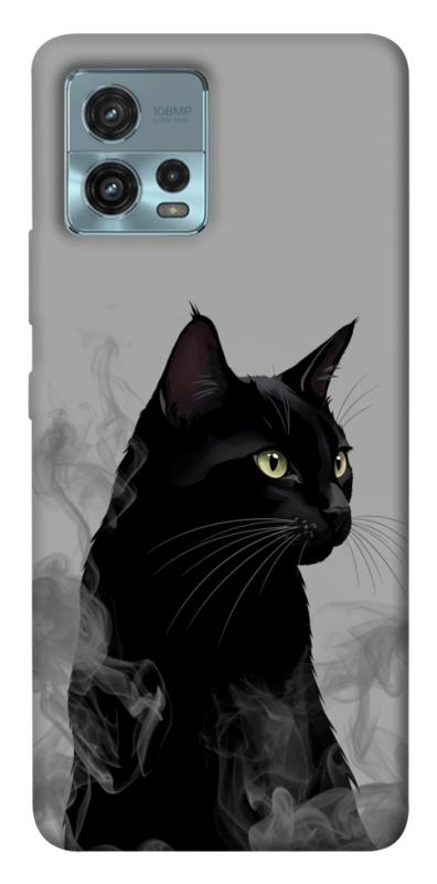 Чехол itsPrint Smoke cat для Motorola Moto G72, животные, купить оптом с доставкой