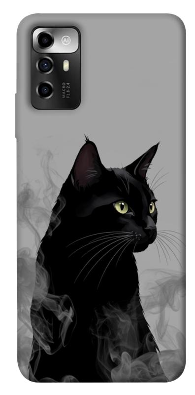 Чехол itsPrint Smoke cat для ZTE Blade V40 Vita, животные, купить оптом с доставкой