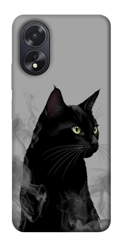 Чехол itsPrint Smoke cat для Oppo A38, животные, купить оптом с доставкой