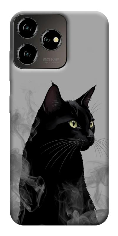 Чехол itsPrint Smoke cat для ZTE Blade V50 Desing 4G, животные, купить оптом с доставкой
