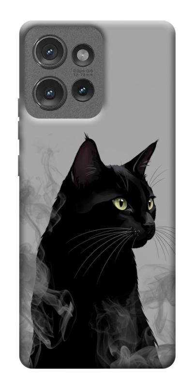 Чехол itsPrint Smoke cat для Motorola Edge 50, животные, купить оптом с доставкой