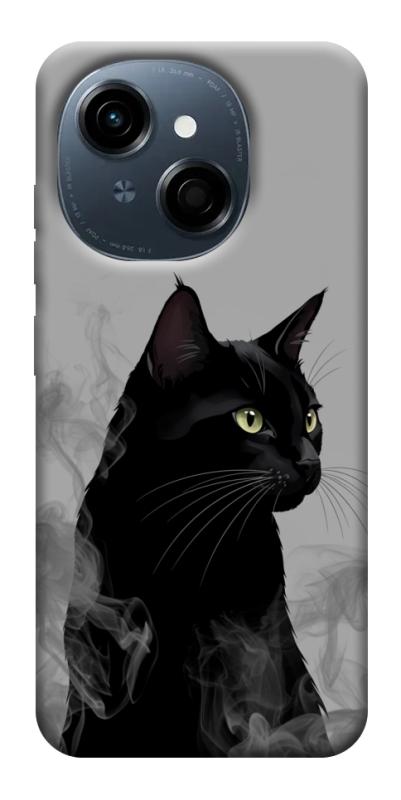 Чехол itsPrint Smoke cat для TECNO Spark Go 1, животные, купить оптом с доставкой