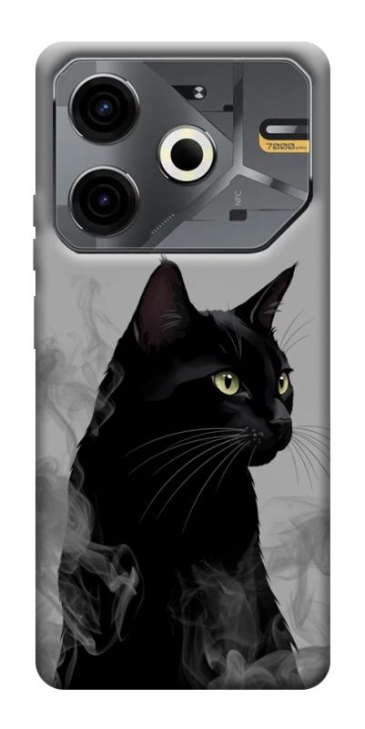 Чехол itsPrint Smoke cat для TECNO Pova 6 Neo (LI6), животные, купить оптом с доставкой