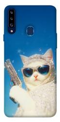 Чохол itsPrint Diamond kitty для Samsung Galaxy A20s