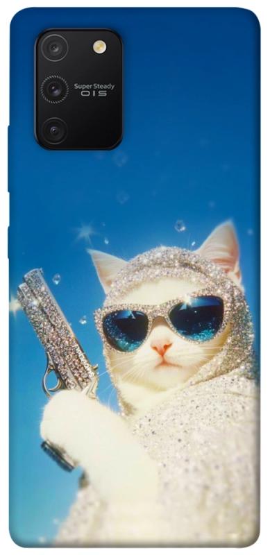 Чехол itsPrint Diamond kitty для Samsung Galaxy S10 Lite, животные, купить оптом с доставкой