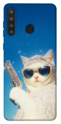 Чехол itsPrint Diamond kitty для Samsung Galaxy A21