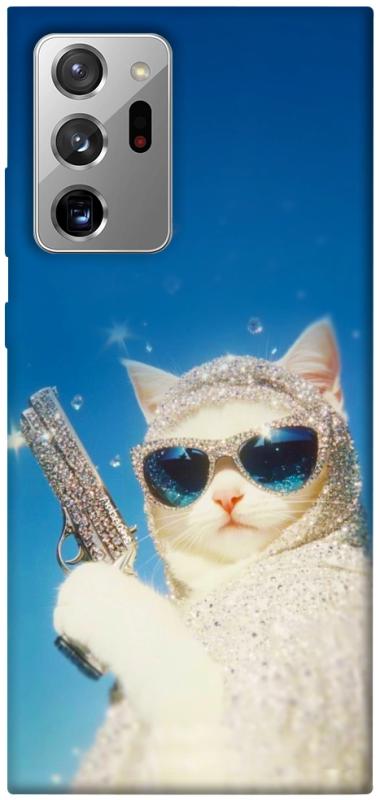 Чехол itsPrint Diamond kitty для Samsung Galaxy Note 20 Ultra, животные, купить оптом с доставкой