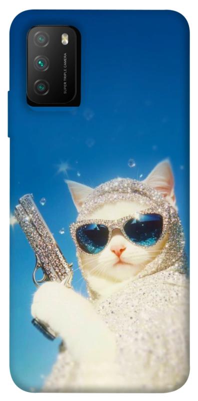 Чехол itsPrint Diamond kitty для Xiaomi Poco M3, животные, купить оптом с доставкой