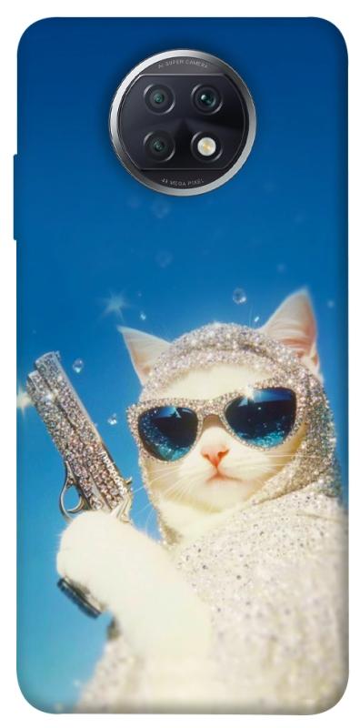 Чехол itsPrint Diamond kitty для Xiaomi Redmi Note 9 5G / Note 9T, животные, купить оптом с доставкой