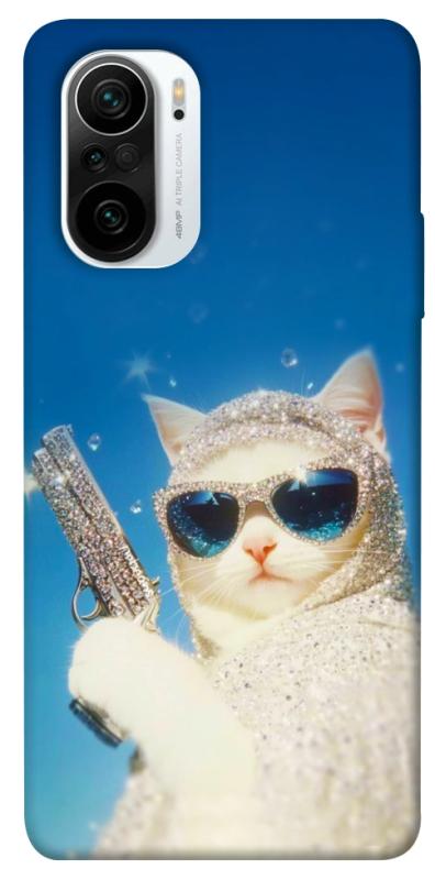 Чехол itsPrint Diamond kitty для Xiaomi Redmi K40 / K40 Pro / K40 Pro+ / Poco F3, животные, купить оптом с доставкой