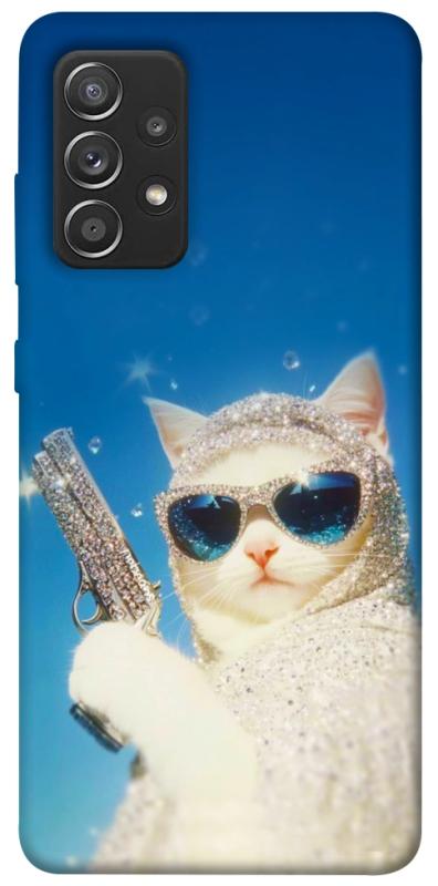 Чохол itsPrint Diamond kitty для Samsung Galaxy A52 4G / A52 5G, тварини, купити оптом з доставкою
