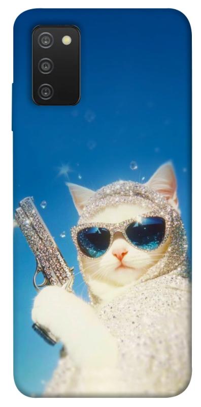 Чехол itsPrint Diamond kitty для Samsung Galaxy A03s, животные, купить оптом с доставкой