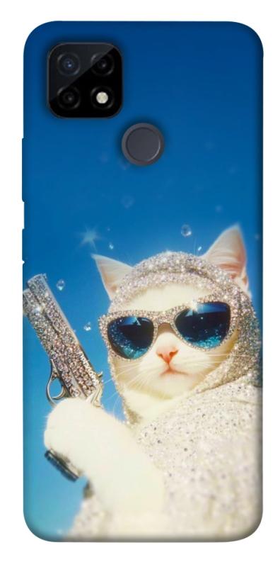 Чехол itsPrint Diamond kitty для Realme C12, животные, купить оптом с доставкой